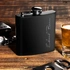 Signature Design Personalized Stainless Steel Matte Black Hip Flask