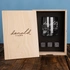 Personalised Whiskey Glass Set with Engraved Wooden Box