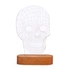 Skull Design 3D Led Lamp