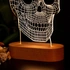 Skull Design 3D Led Lamp