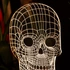 Skull Design 3D Led Lamp