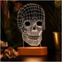 Skull Design 3D Led Lamp