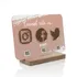 Social Media Link QR Code Design Acrylic Plaque