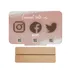 Social Media Link QR Code Design Acrylic Plaque