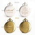 Special Message Pocket Watch for Bride's Father Thank You Gift