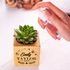 Personalised Succulent Planter with Engraved Name