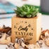 Personalised Succulent Planter with Engraved Name