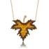 Elegant Sycamore Leaf Silver Necklace for Women