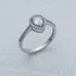 Teardrop Zircon Ring Gift for Her