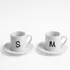 Turkish Coffee Cup Set with Initials and Message