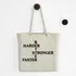 Typography Design Canvas Tote Bag for Women