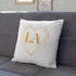 Valentine's Gift Initial Written Decorative Pillow