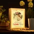 Valentine's Photo Printed Romantic Comedy Poster Designed Wooden Decorative Lamp
