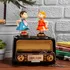 Personalised Vintage Radio Music Box with Dancing Figurines