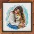 Memorial Pet Gift Personalized Watercolor Effect Photo Painting with Self Adhesive Frame