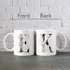 Watercolor Designed Embroidered Initials Mug