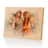 Custom Wooden Photo with Watercolor Drawing Effect as Birthday Gift for Her