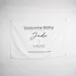 Personalised Welcome Baby Newborn Celebration Banner - 95 x 145 cm