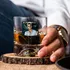 Personalised Photo Whiskey Glass Set with Custom Name