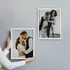 White Self Adhesive Frame Set 2pcs with Photo Prints