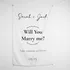 Will You Marry Me - Personalized Proposal Banner 37 x 57 inches