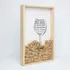 Wine Cork Collector Box with Grape Typography Design