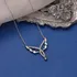 Enchanted Fairy Wing Silver Necklace for Her