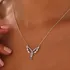 Enchanted Fairy Wing Silver Necklace for Her