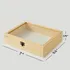 Elegant Wooden Jewellery Box with Clear Acrylic Lid