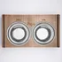 Wooden Dog Food and Water Bowl