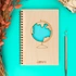 Personalised Traveller's Wooden Notebook with World Design