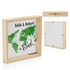 World Map Design Personalized Wooden Piggy Bank Collection Box