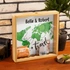 World Map Design Personalized Wooden Piggy Bank Collection Box